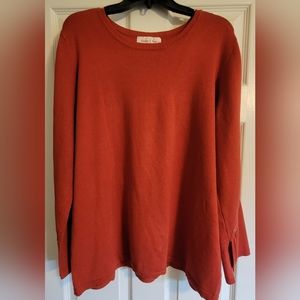 Burnt orange long sleeve sweater